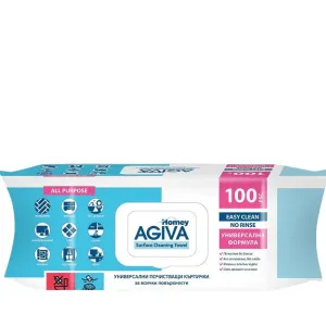 Универсални почистващи мокри кърпи Agiva 100 бр.
